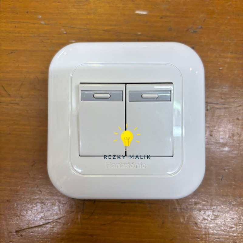 Saklar Seri Double Panasonic Putih
