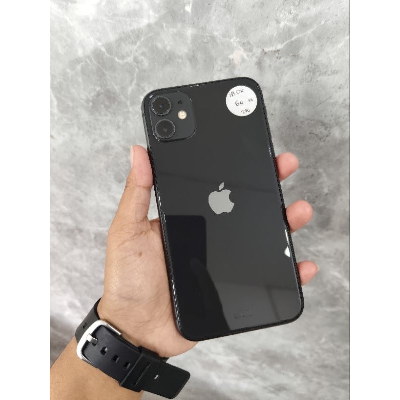 Handphone 11 64gb Resmi iBox Second Original 100% Fullset Orian Semua