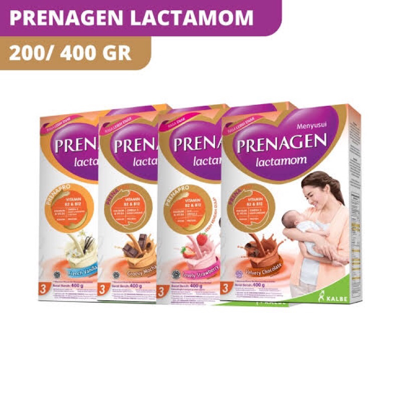 

lactomom 180/200/400gr Coklat, strawbery & vanilla