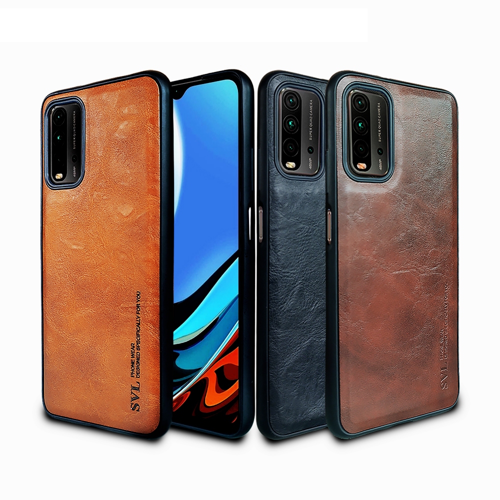 [ CUCI GUDANG ] Casing Hp Xiaomi Redmi 9T Case SVL Leather Casing Slim Softcase Kulit