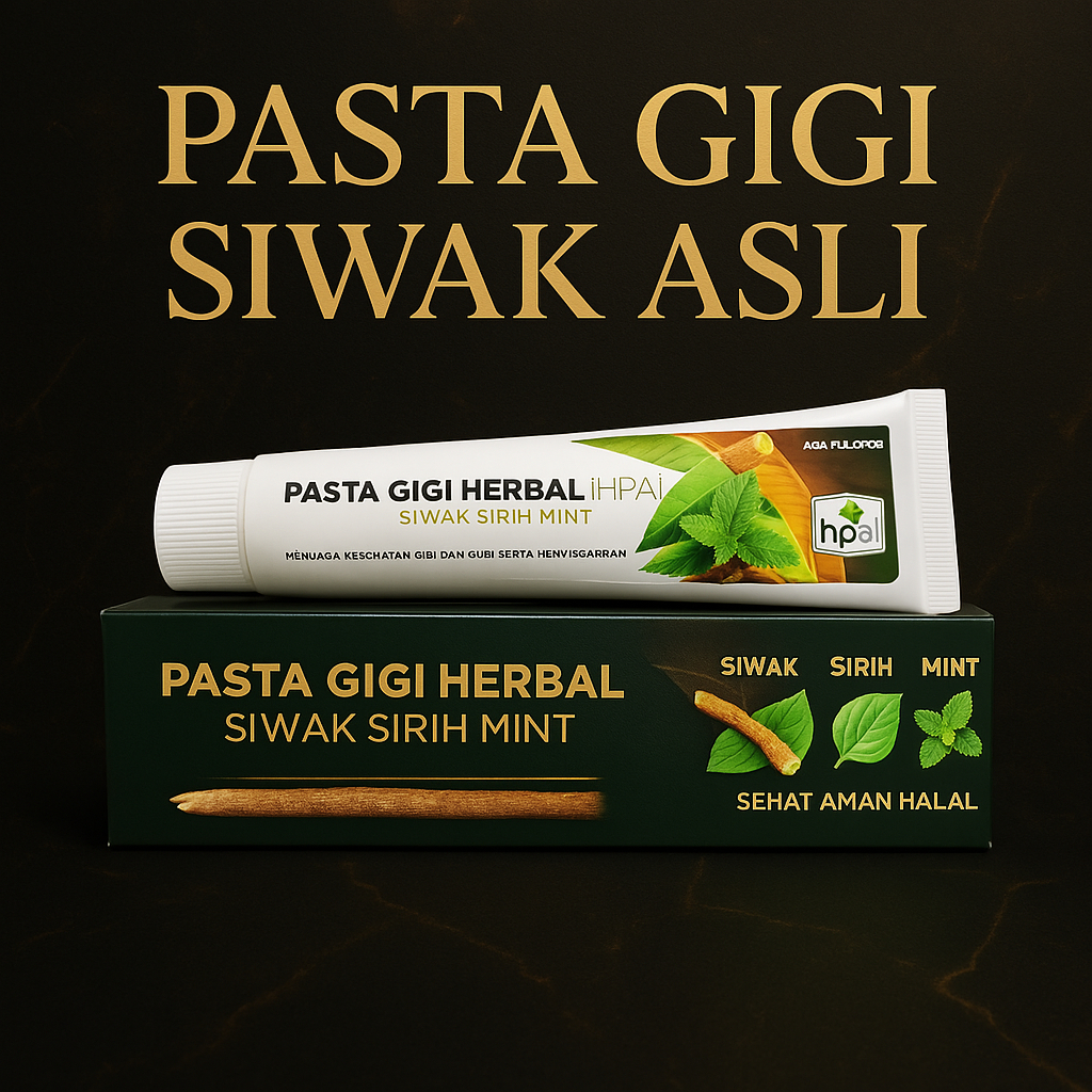 PASTA GIGI HERBAL EXTRAX SIWAK SIRIH MINT HNI HPAI Menghilangkan Bau Mulut Mengobati Sakit Gigi