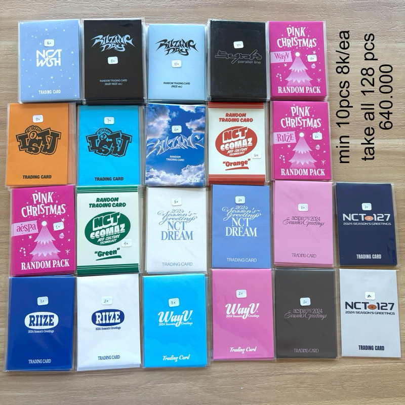 

[READY] TAKE ALL NCT WAYV AESPA RIIZE ENVELOPE AMPLOP ONLY Photo Card Trading Card