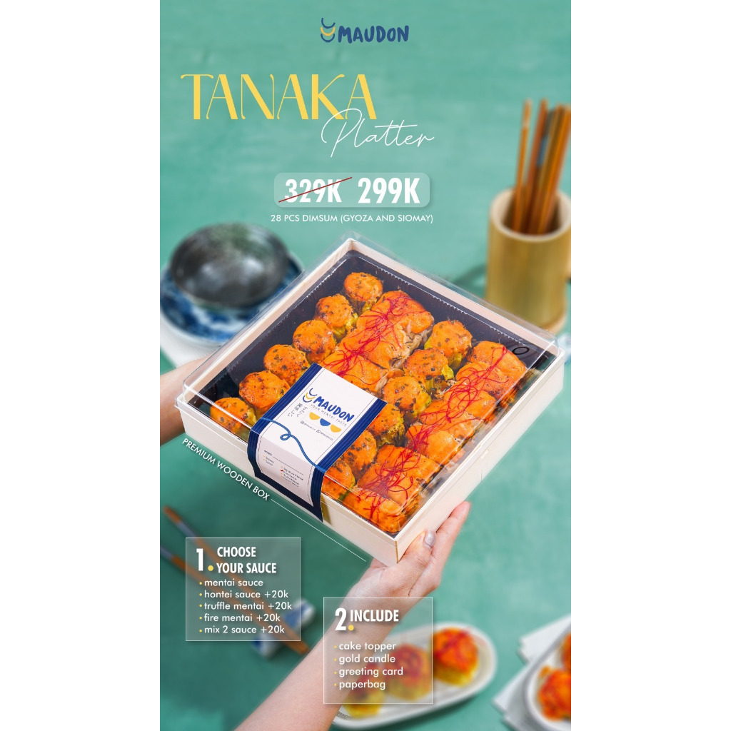 

TANAKA PLATTER | dimsum mentai | siomay | gyoza
