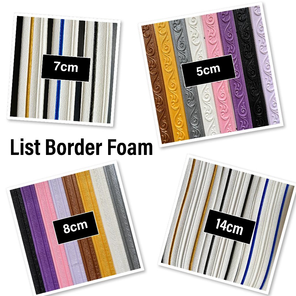 OK Wall List Border Wallpaper Foam 3D Wall paper Border Sticker Dinding