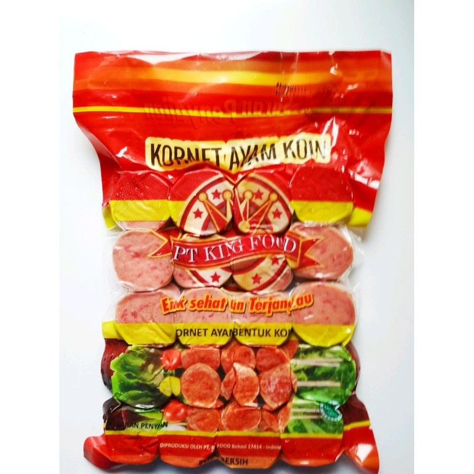

KING F Kornet Ayam Bentuk Koin 450 Gram - Isi 40 Pcs