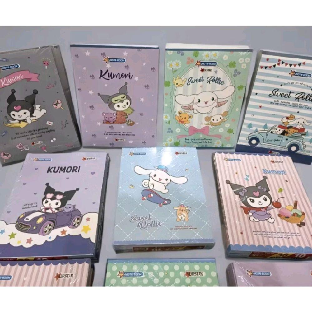 

1 pak/ 10 pcs Buku Tulis 32 lembar motif Kuromi/ cinamonroll