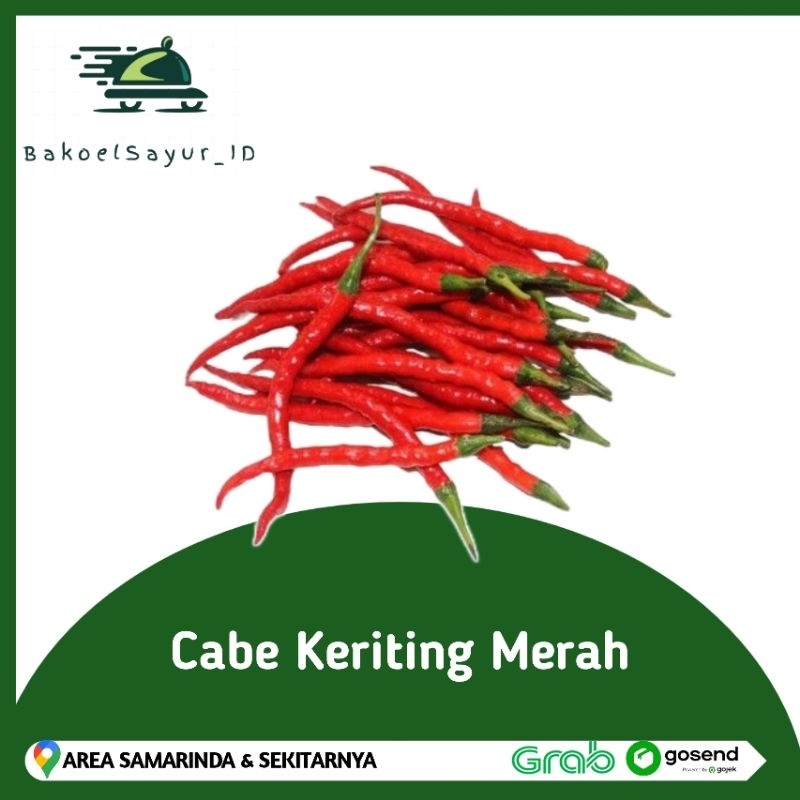 

Cabe Keriting Merah 100gr / Segar / Bersih