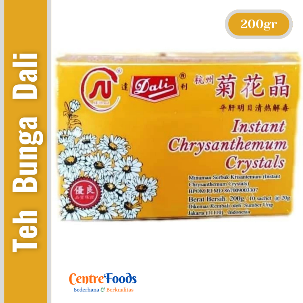 

Teh Bunga Kembang Krisantemun Dali - Chrysanthemum Crystals Tea DALI | Isi 10 Sachet - 200gr [ Harga Per BKS ]