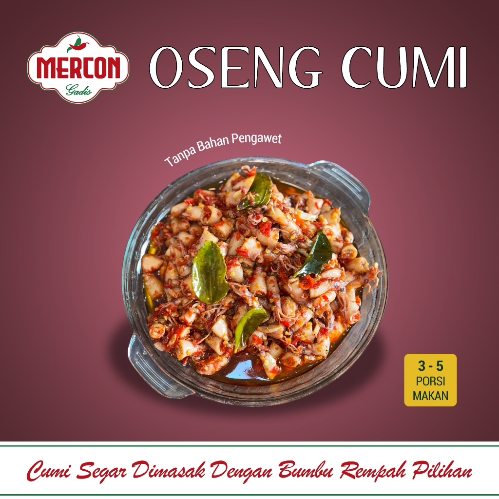 

Oseng Mercon Cumi By Mercon Gadis - 150gr - Tanpa Bahan Pengawet