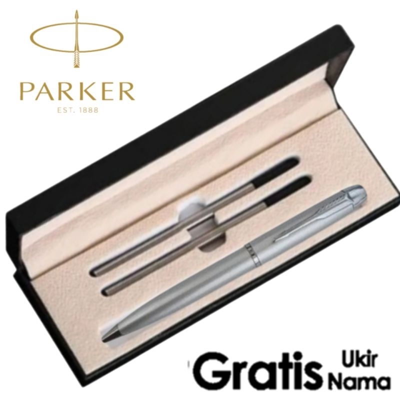 

Pulpen Mewah Giftset Pen 2 Refill Gratis Grafir Nama Parker Profesional Pen
