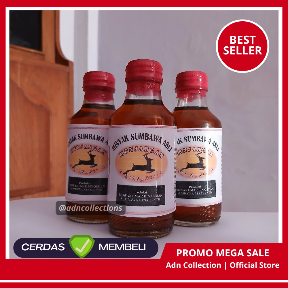 Minyak Pijat Sumbawa Cap Menjangan 3 Pcs | Minyak Urut Minyak Pijat Minyak Gosok Minyak Sumbawa ASLI