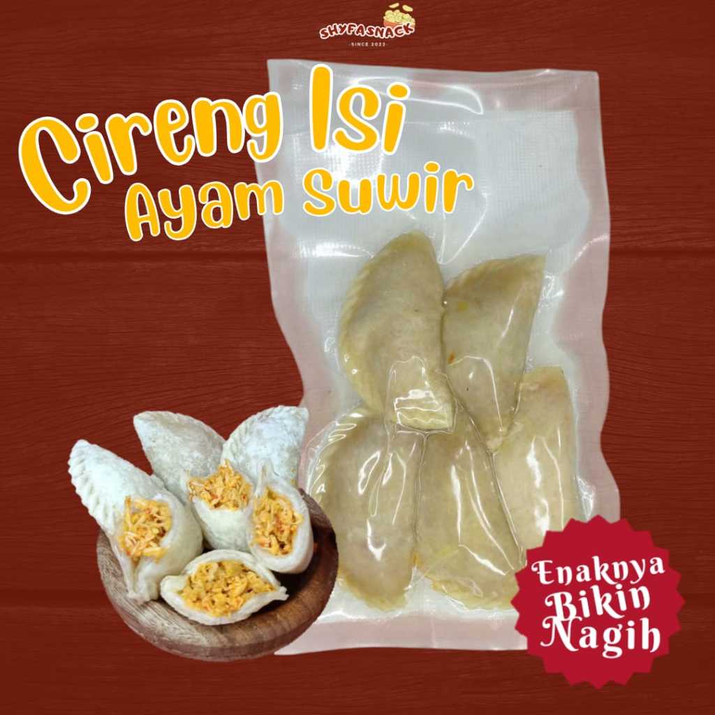 

CIRENG ISI AYAM SUWIR 5 PCS SHYFA SNACK