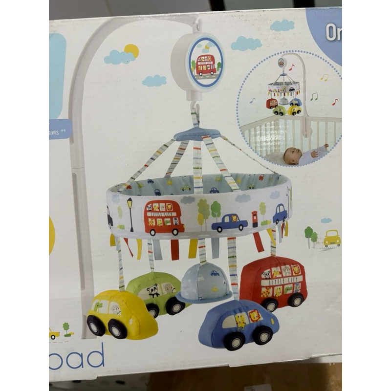 like new  preloved mothercare on the road mobile music mainan baby box