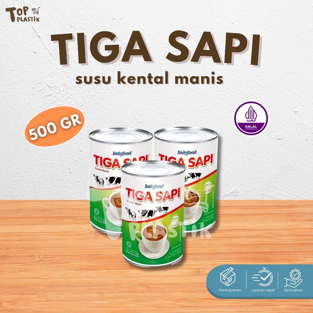 

TIGA SAPI SUSU KENTAL MANIS 500GR PUTIH