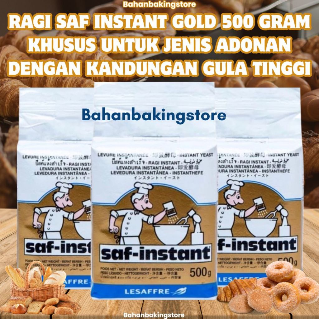 

SAF INSTANT GOLD RAGI KERING 500 GRAM KHUSUS UNTUK JENIS ADONAN DENGAN KANDUNGAN GULA TINGGI