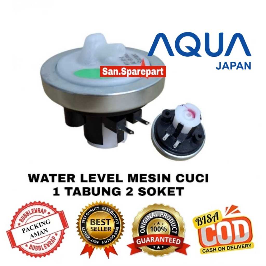 Water Level Sensor Air Mesin Cuci Sanyo Aqua 2 Soket DC5V / Water Level Mesin Cuci Aqua 2 Tabung