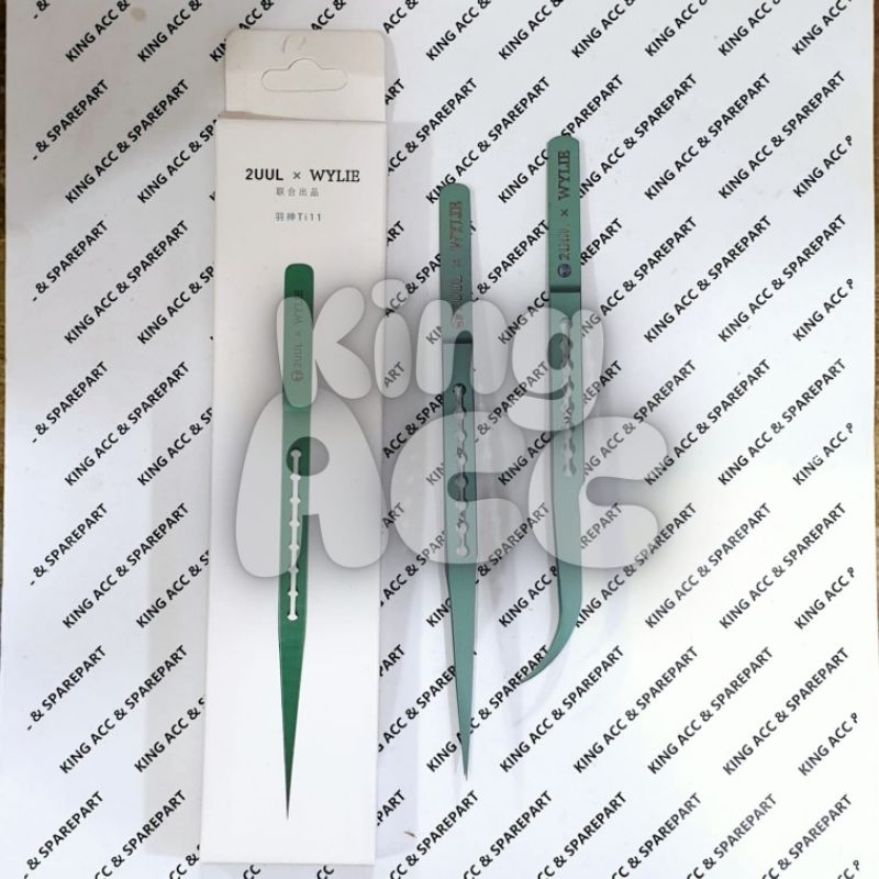 PINSET 2UUL TI11 LURUS / TI12 BENGKOK TITANIUM ALLOY ULTRALIGHT TWEEZER STRAIGHT HEAD