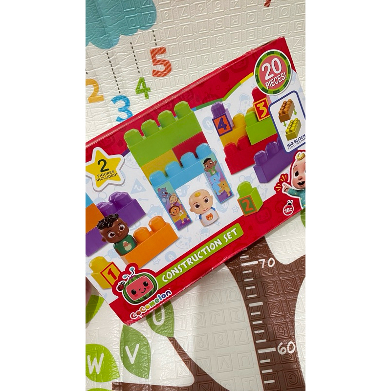 Cocomelon Construction Set Mainan Briks Edukasi Anak