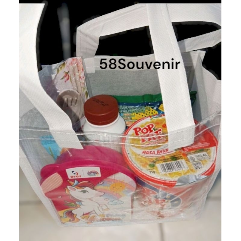 

Bahan spunbond Tebal Ultah Ulang tahun snack jajan