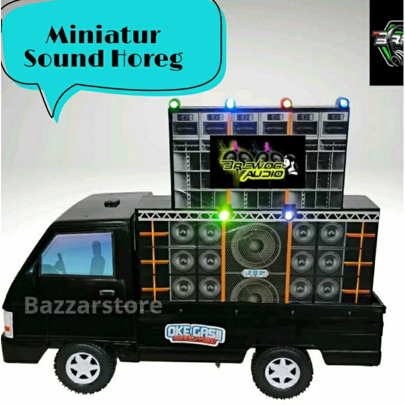 DT-17 Miniatur Sound System Horeg Aksesoris Bisa Dipasang Di Mainan Mobil Mobilan Truk Dan L300