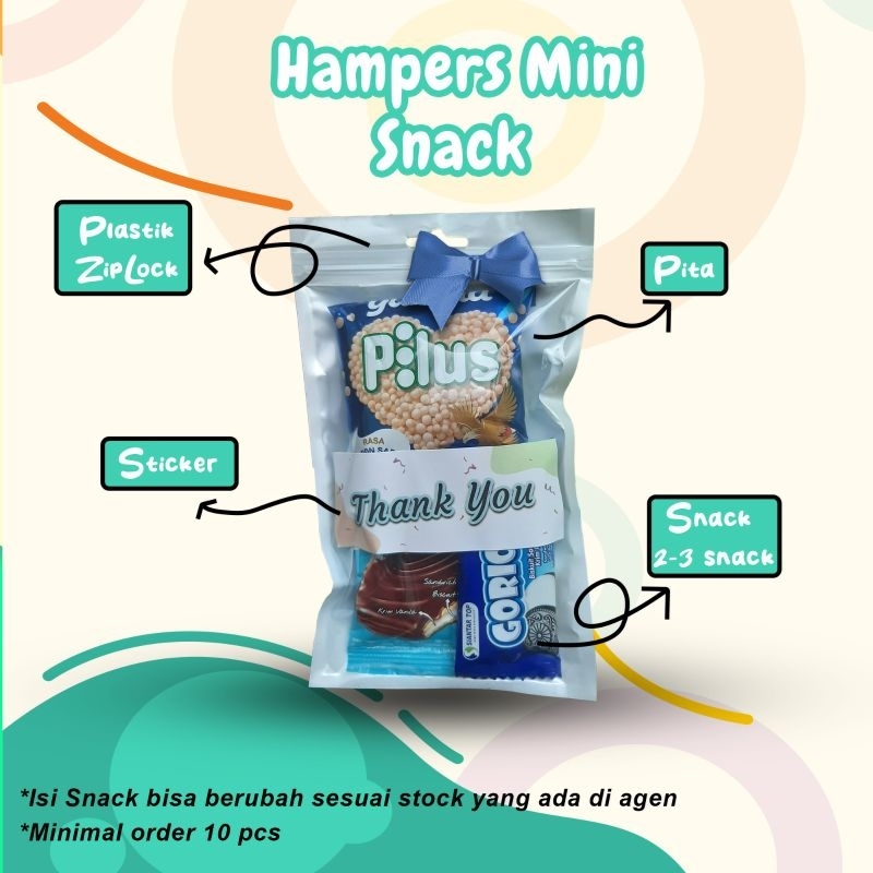 

BIRU - Mini gift snack hampers / Snack gift mini termurah order minimal 10 pcs
