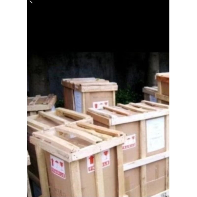 paking peti kayu mesin pengering setrika uap