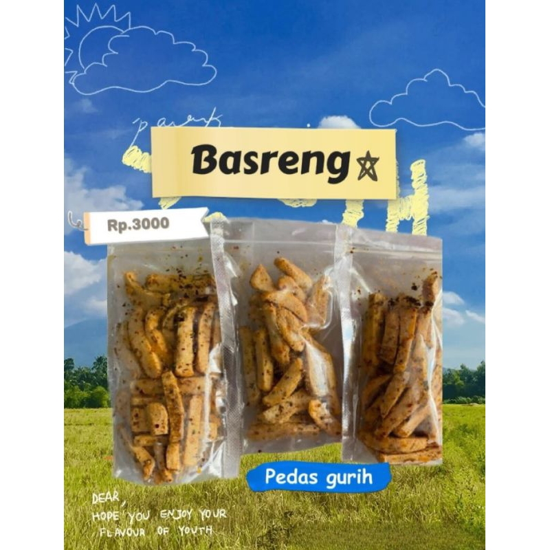 

Basreng garut asli rasa pedas/ori enak cocok buat temen ngemil