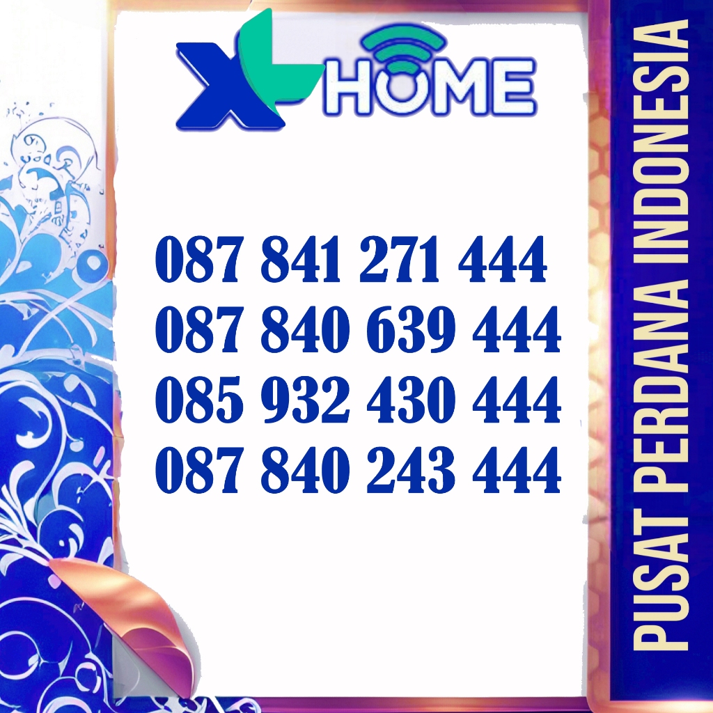 part 14. seri tripel nomer cantk kartu perdana XL varian Rapi dan menarik Wajib Registrasi KK dan KT