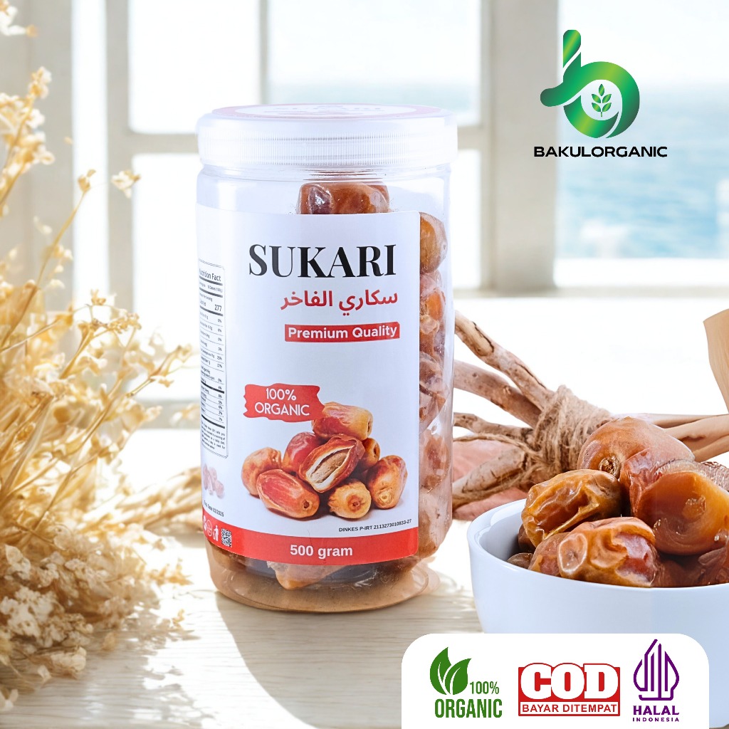 

Bakulorganic Kurma Sukari 100% Original Premium Qurma Sukkari