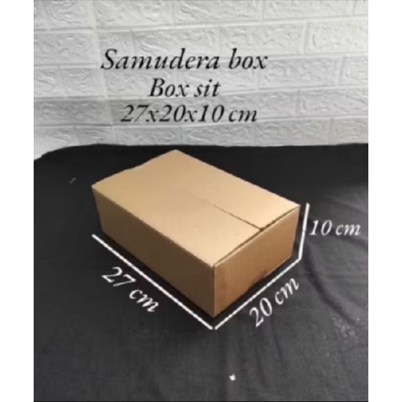 

kardus karton box uk 27x20x10 cm ST sheet singgle wall polos