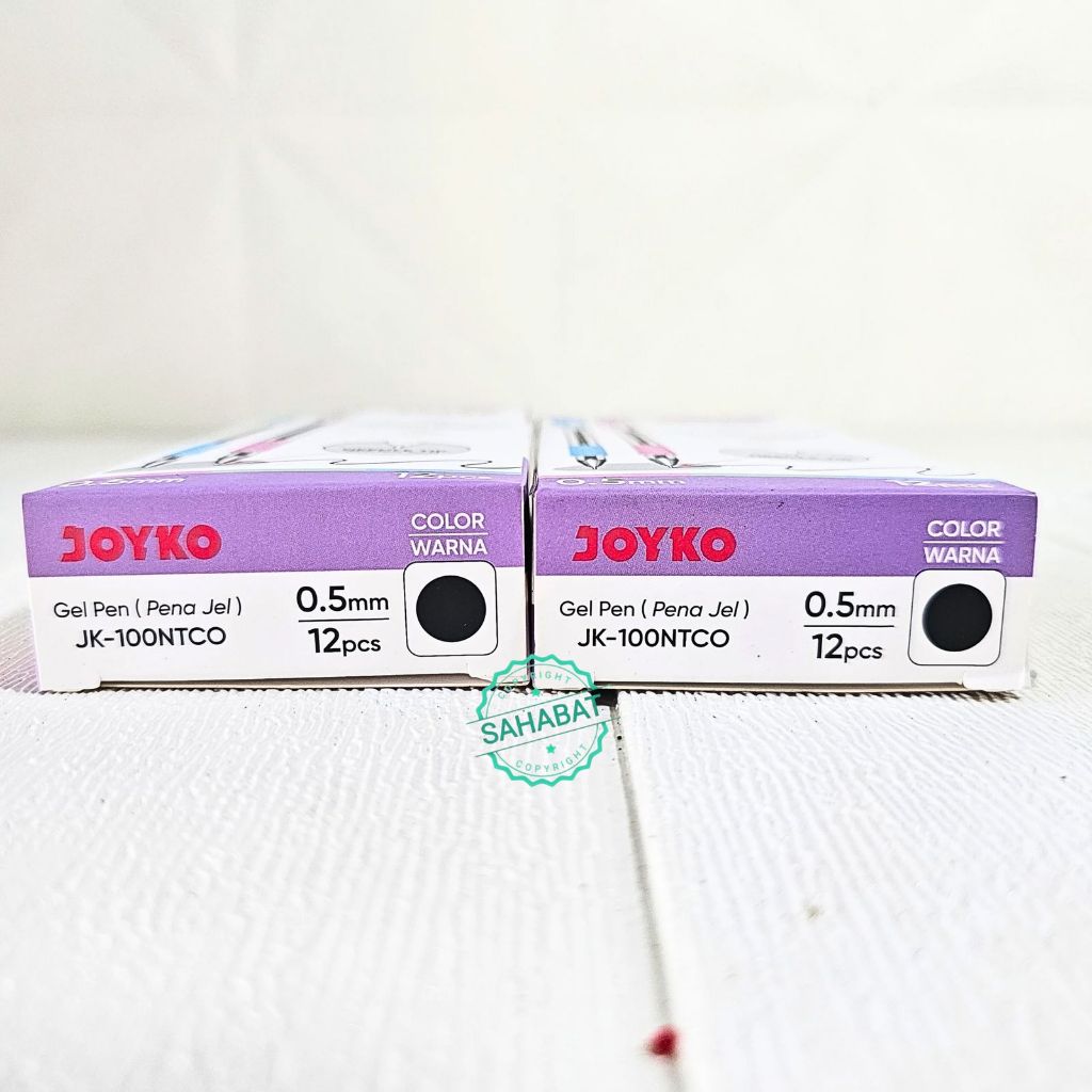 

Ay00! (12PCS/SET) GEL PEN JOYKO/ PULPEN PENA JOYKO/PULPEN TINTA HITAM/KETAJAMAN 0.5mm/ JK 100NTCO