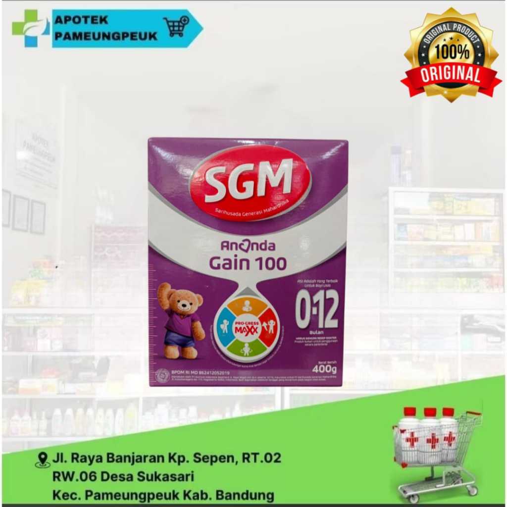 SGM Ananda Gain 100 0-12 Bulan Susu Bubuk 400 g