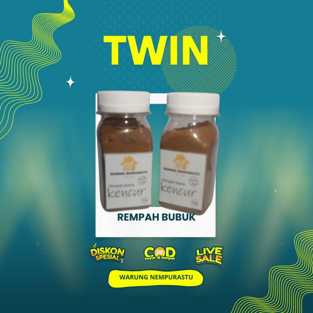 

Twin nempurastu Kencur bubuk