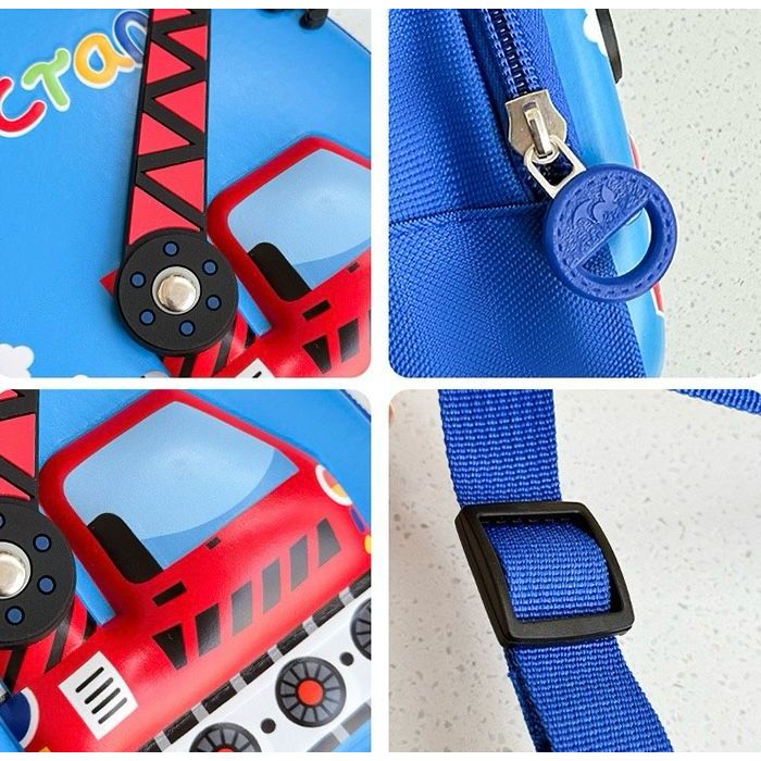 Tas 3D bahu ransel anak HP excavator traktor mobil car FT10 NEW 14 x 5 x 21 cm edukasi