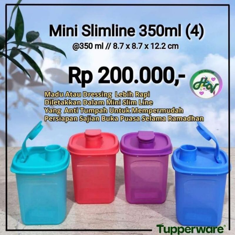 Mini Slim Line Tupperware - 350 ml