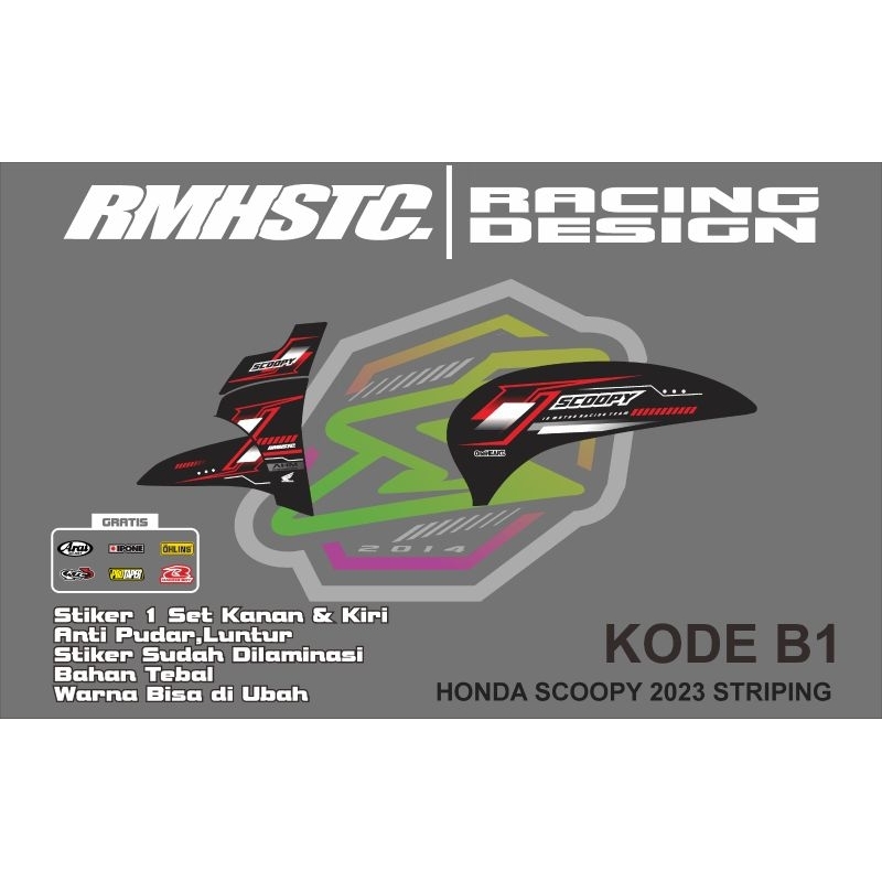 striping Honda scoopy 2023