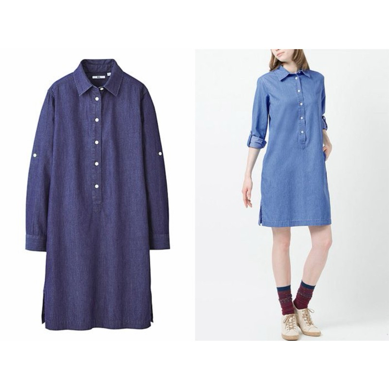 Uniqlo Denim Shirt Dress