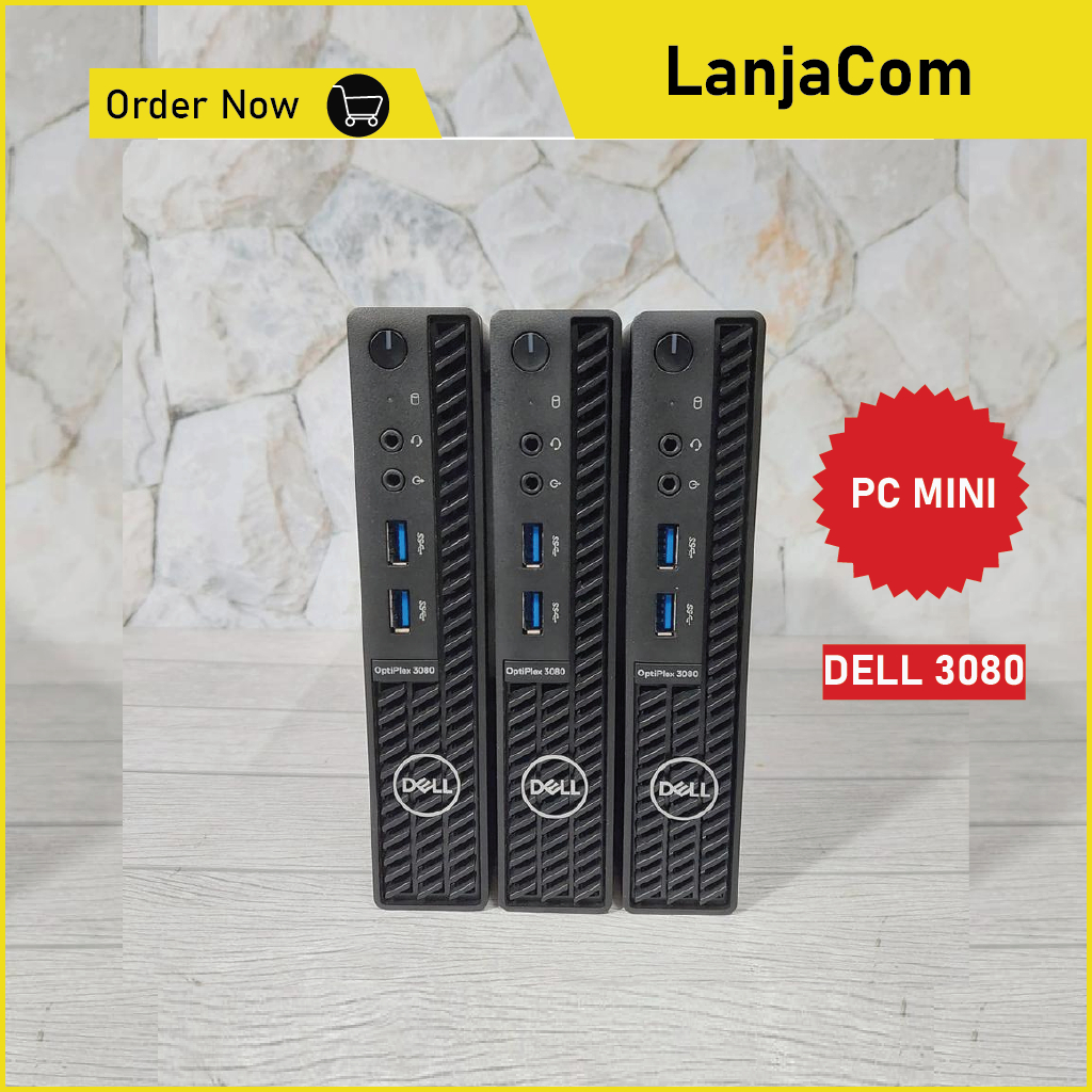 MINI PC DELL OPTIPLEX 3080 CORE I3-10100T RAM 16GB SSD 256GB MANTAP