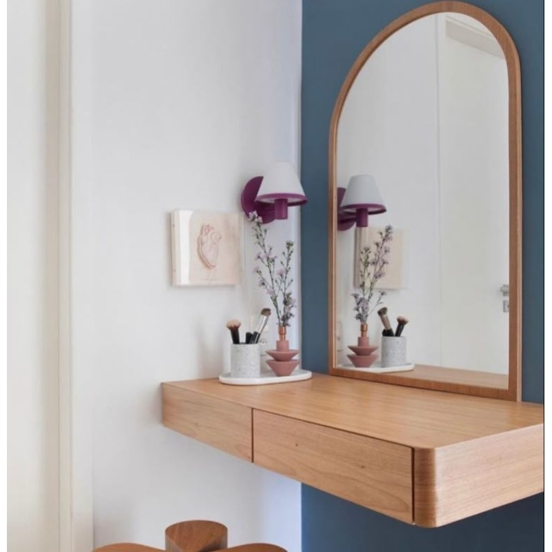 Meja rias gantung 80 cm. Custom /Rel sliding