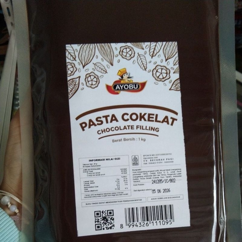 

Ayobu pasta cokelat chocolate filling 1kg