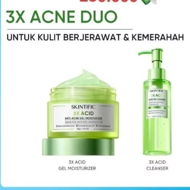 Skintific Acne /Moisturizer dan Facial wash acne