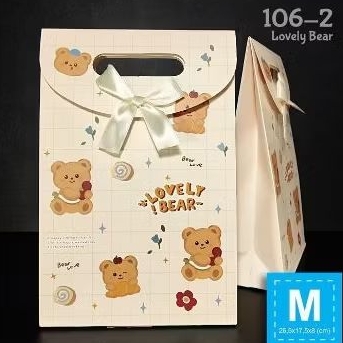 

Paper Bag M Pita - Goodie Bag / Goody Bag / Tas Ultah - LOVELY BEAR