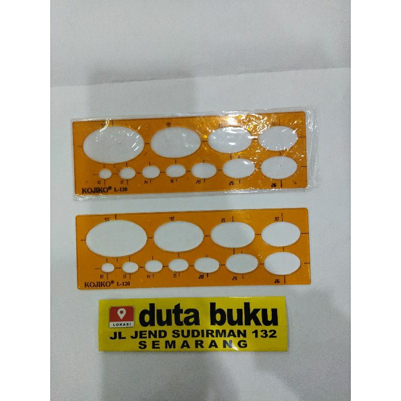 

Penggaris Mistar / Template Ruler Cetakan Oval Lonjong Kojiko L-120