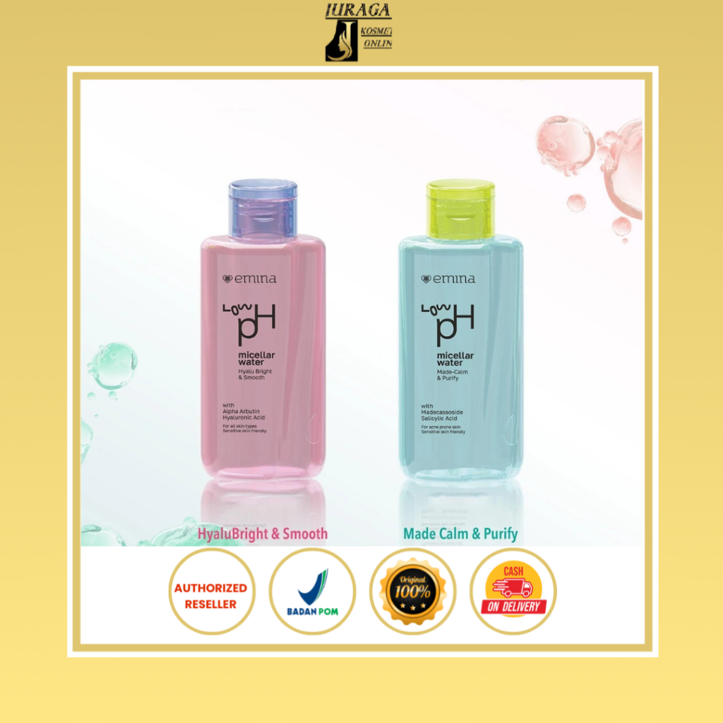 Emina Low pH Micellar Water - Makeup Remover Atau Double Cleansing