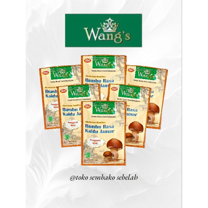 

Wang's Kaldu Jamur Kemasan 5gr 1 Renteng Isi 12 Sachet
