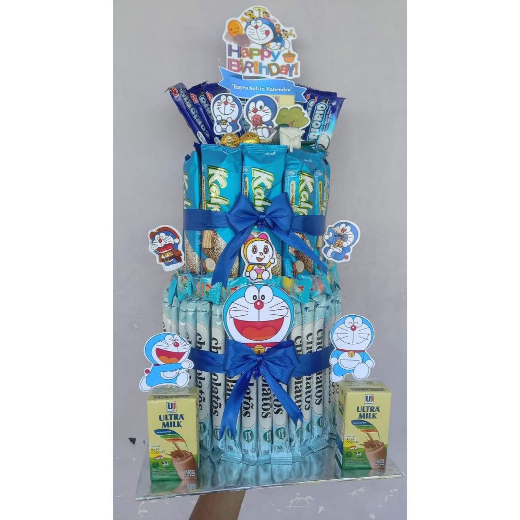 

Snack Tower - Snack Tart - Cake Snack Ultah - Snack Cake - Bucket Snack Birthday (Biru 8)
