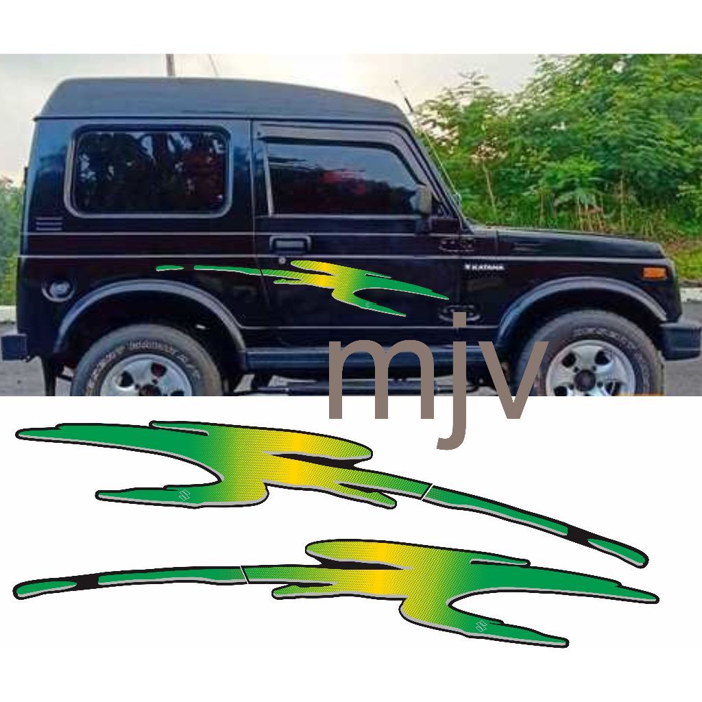 striping stiker suzuki katana gx 96 custom