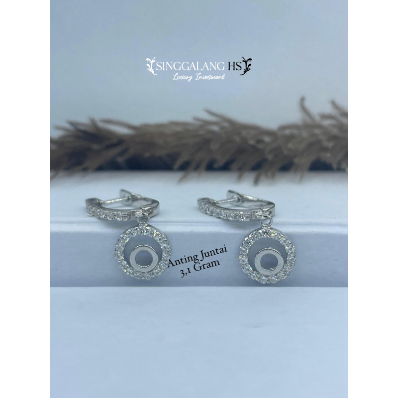 Anting juntai emas kadar 750% / 17,18,22k
