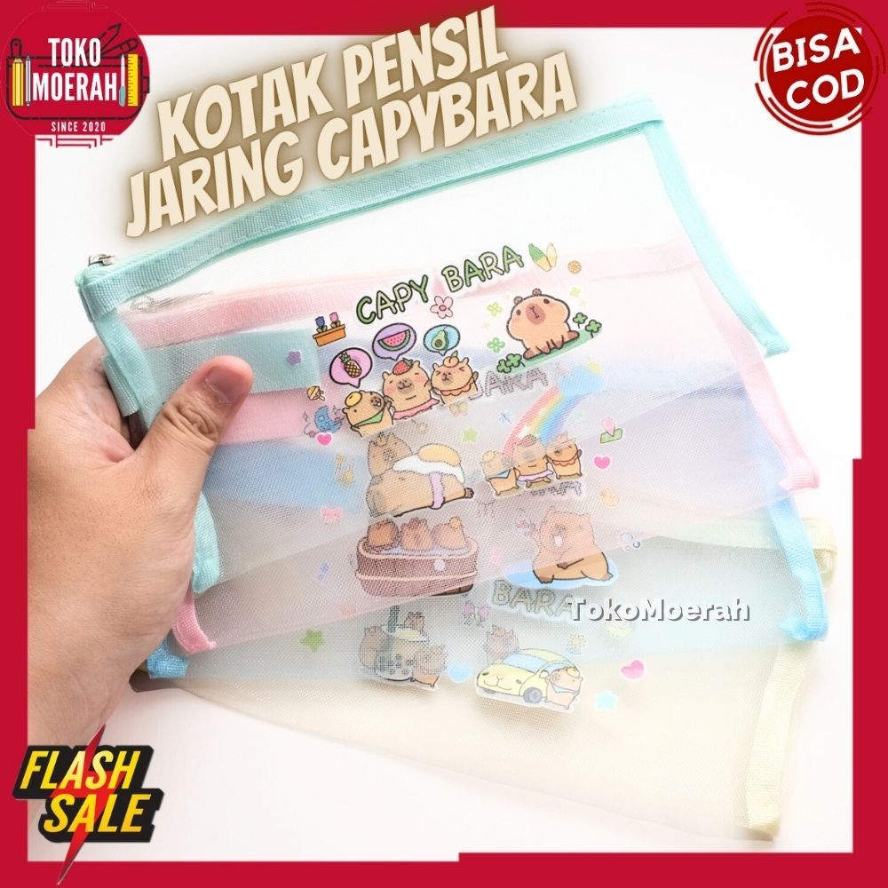 

KOTAK PENSIL CAPYBARA JARING TEMPAT PENSIL JARING CAPYBARA IMUT UNIK LUCU POUCH SLETING JARING CAPYBARA KAPIBARA