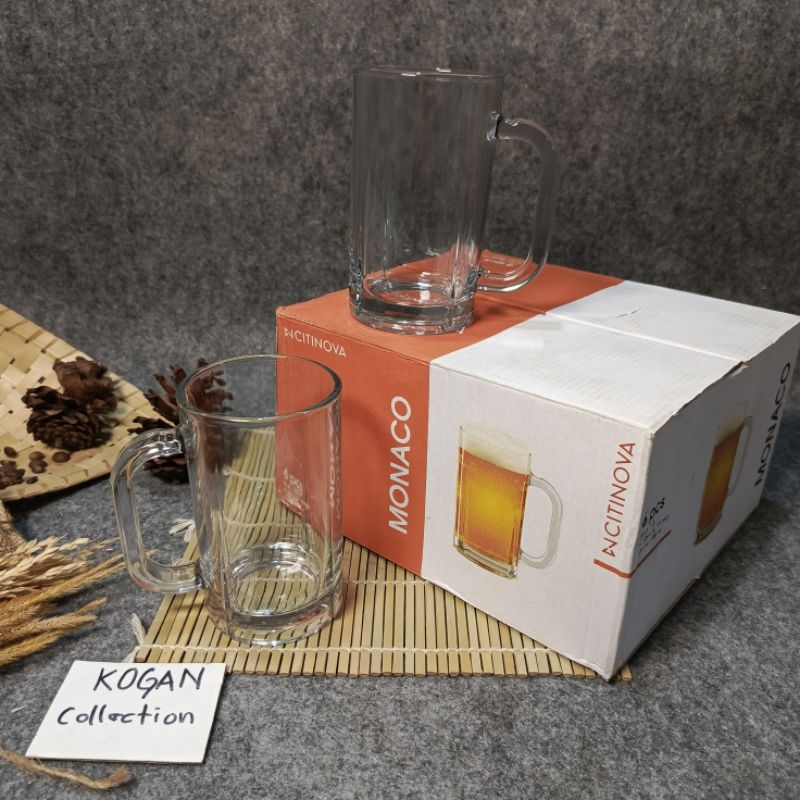 GELAS  MONACO/BREMEN CITINOVA GELAS KACA MUG BIR / GELAS  GAGANG / GELAS BESAR / GELAS TINGGI / GELA